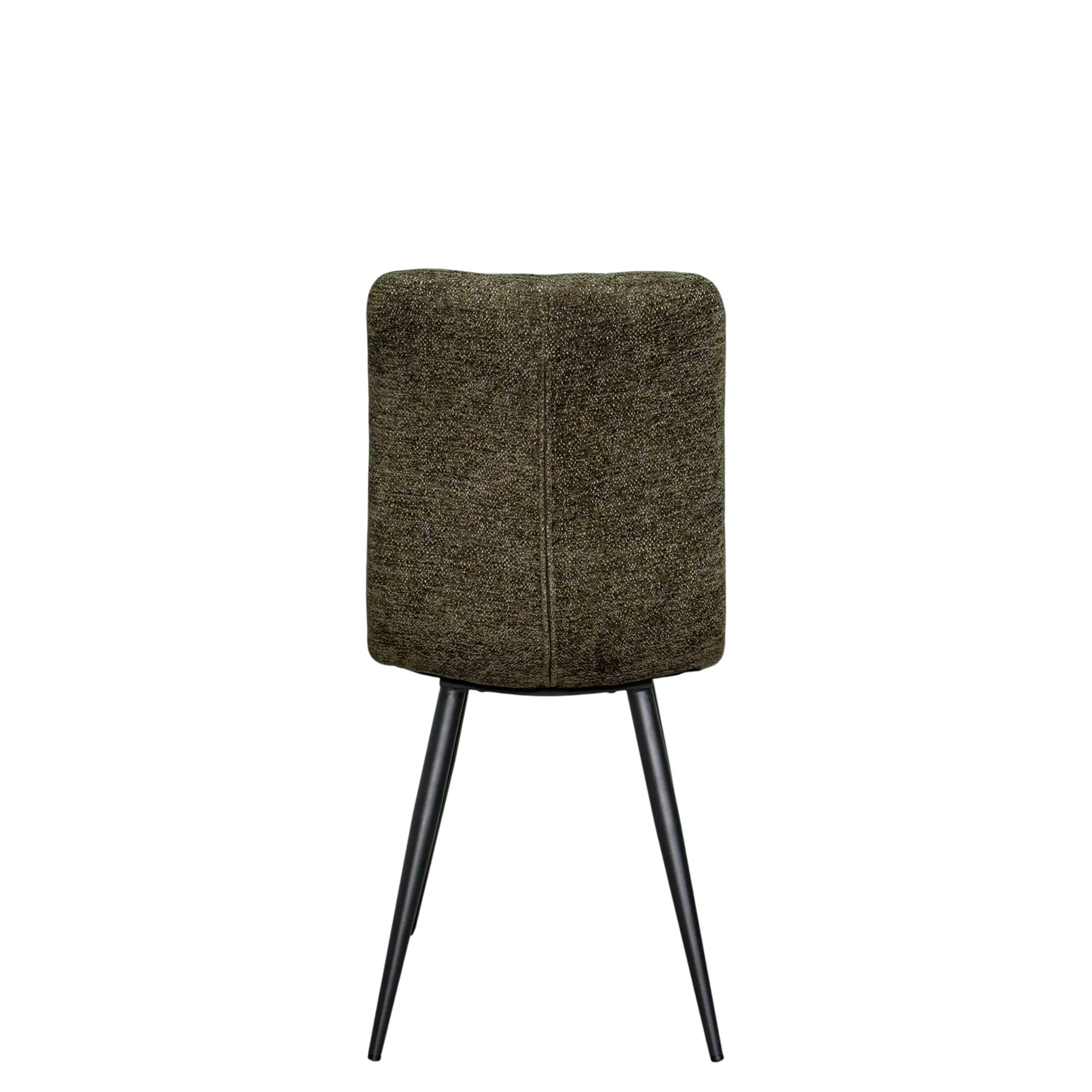 Chaise en tissu vert motif damier (lot de 2) LOMBARDIE