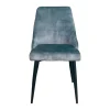 Chaise en velours bleu pétrole (lot de 2) MALMOE