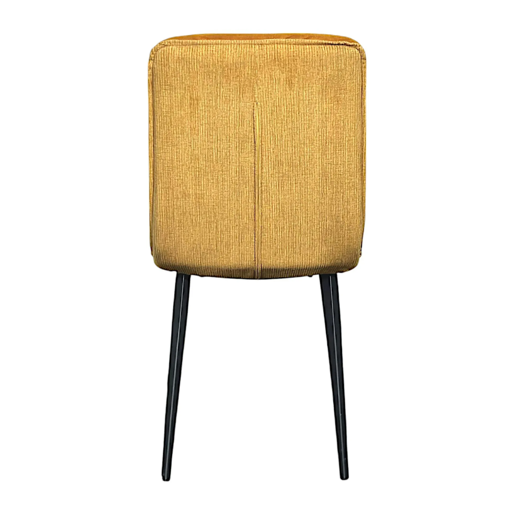 Chaise en velours doré à double coussinage (lot de 2) OKA