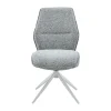 Chaise gris chiné pivotante (lot de 2) CORTINA