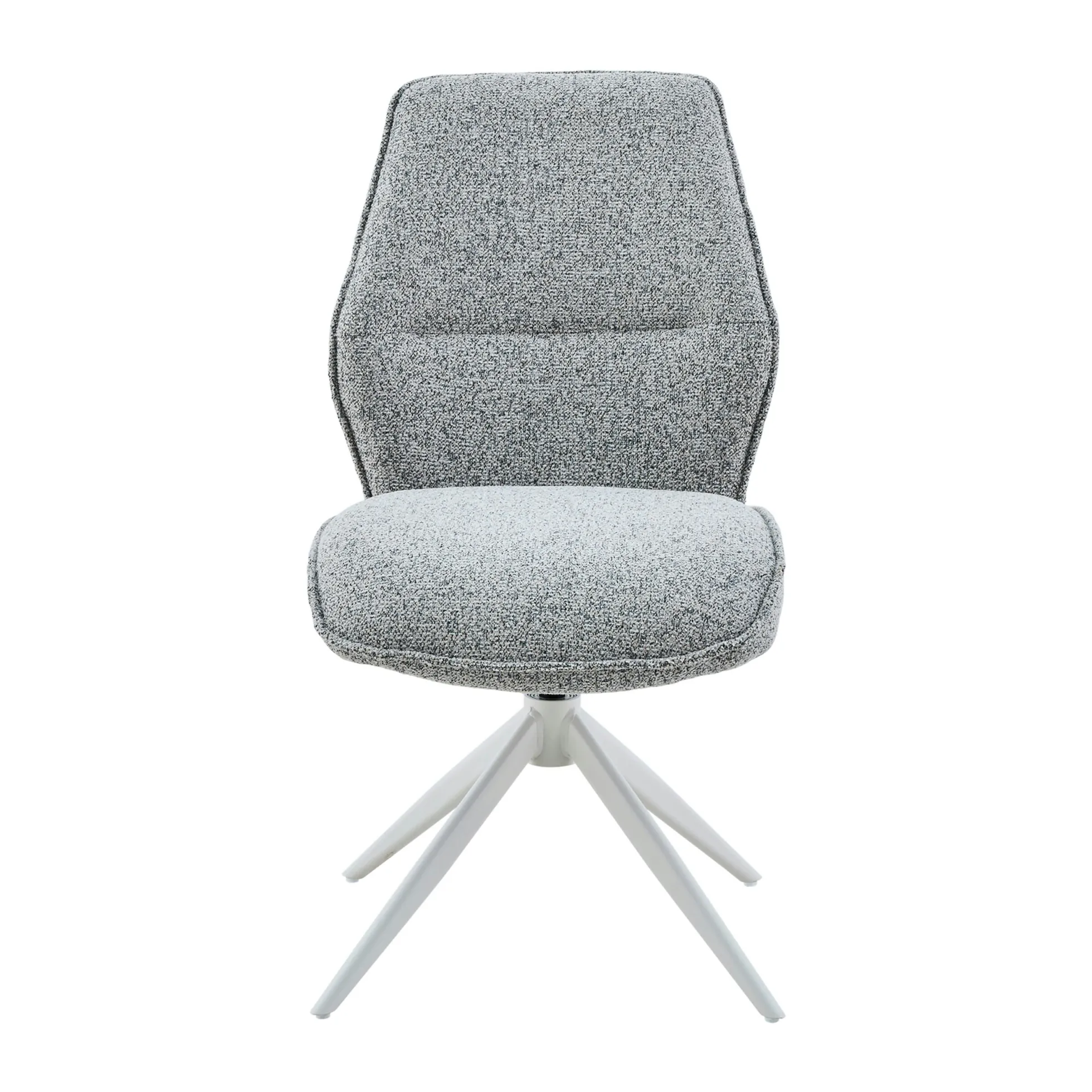 Chaise gris chiné pivotante (lot de 2) CORTINA