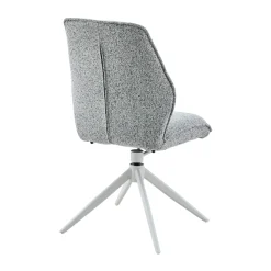 Chaise gris chiné pivotante (lot de 2) CORTINA