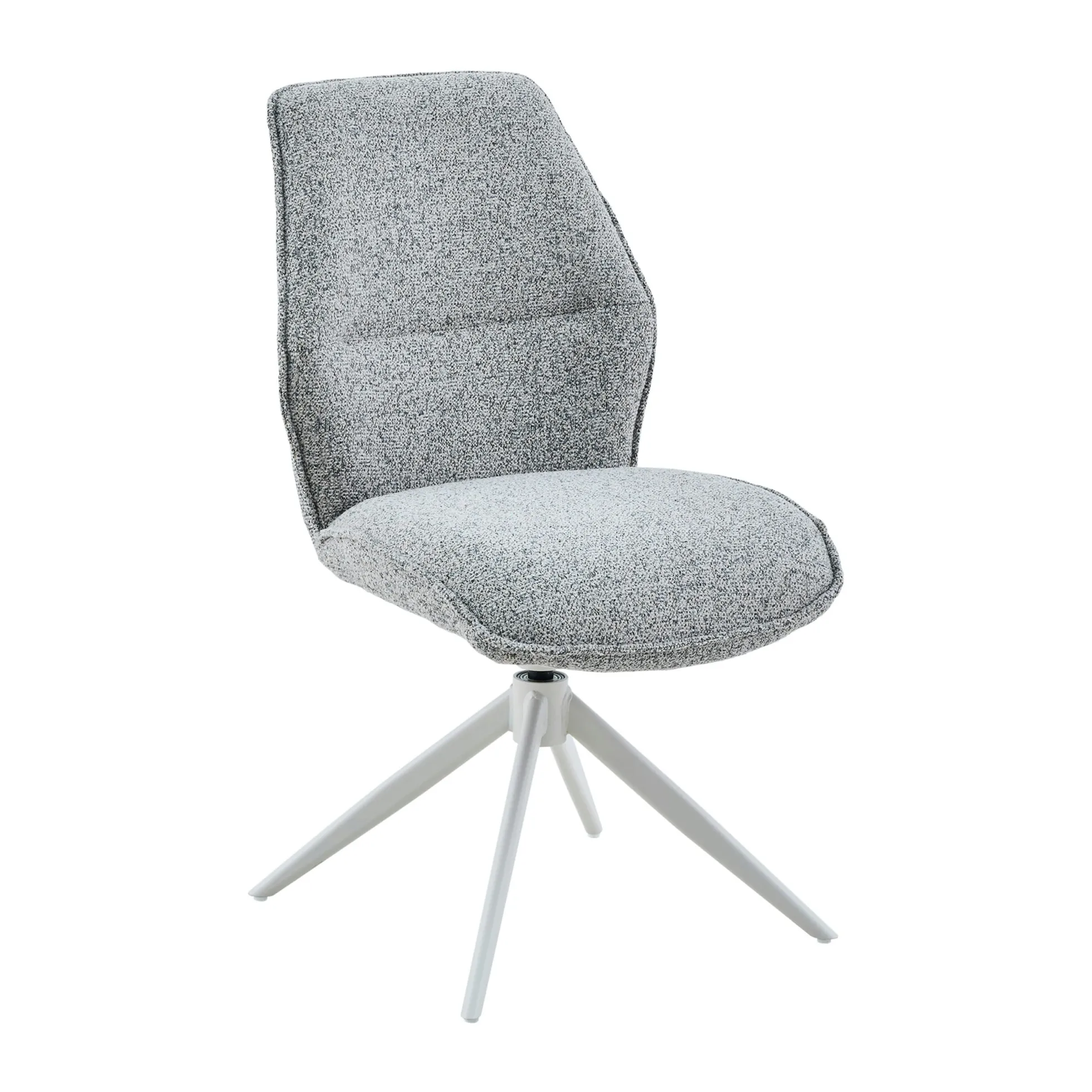 Chaise gris chiné pivotante (lot de 2) CORTINA