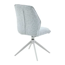 Chaise gris clair chiné pivotante (lot de 2) CORTINA