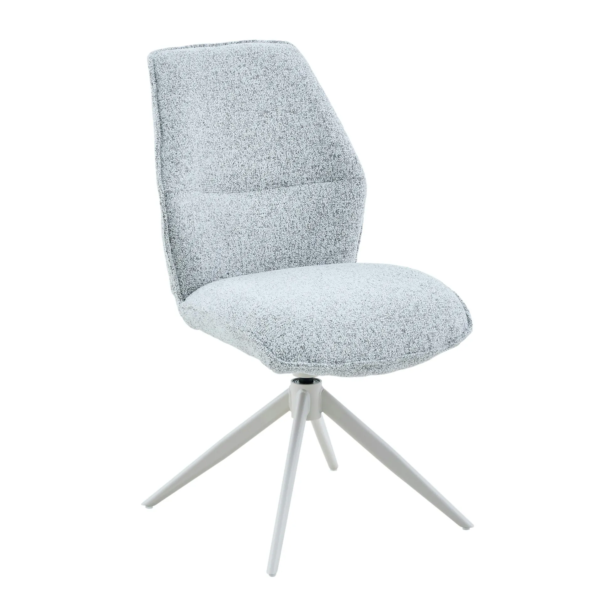 Chaise gris clair chiné pivotante (lot de 2) CORTINA