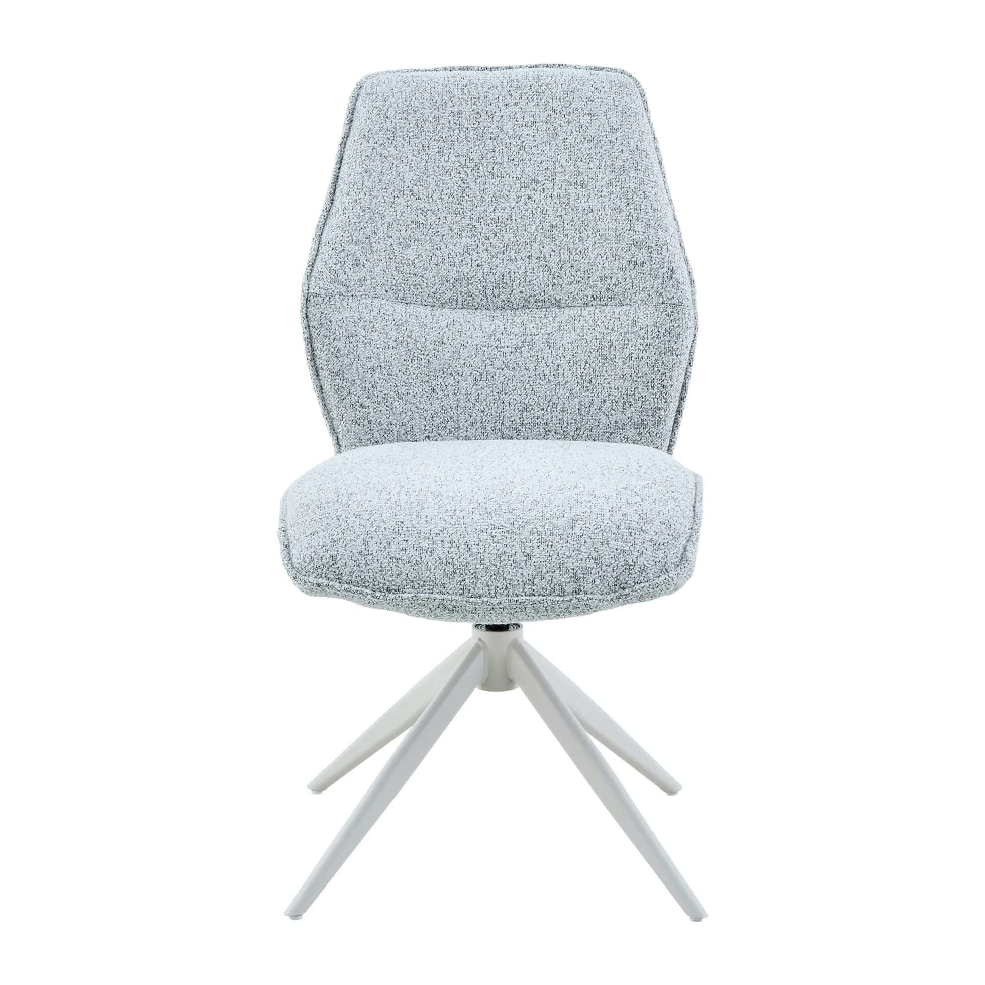Chaise gris clair chiné pivotante (lot de 2) CORTINA