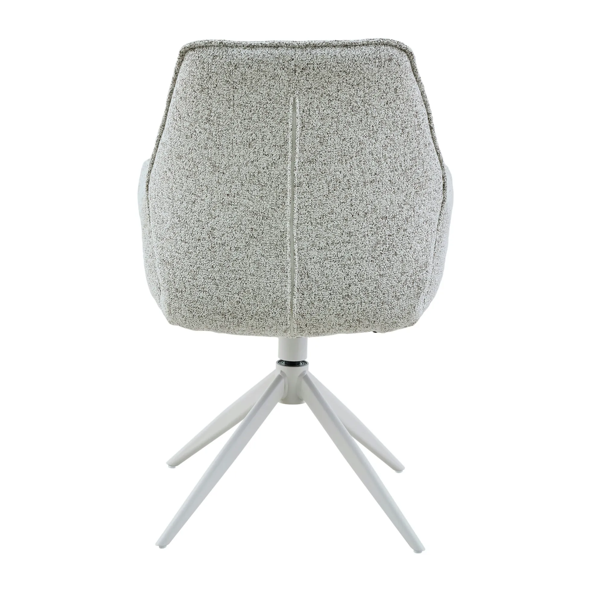Chaise gris clair chiné pivotante à accoudoirs (lot de 2) CORTINA