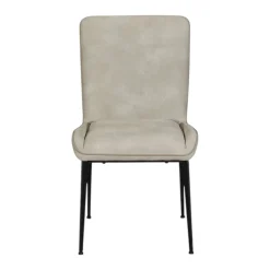 Chaise gris clair, entretien facile (lot de 2) OKA