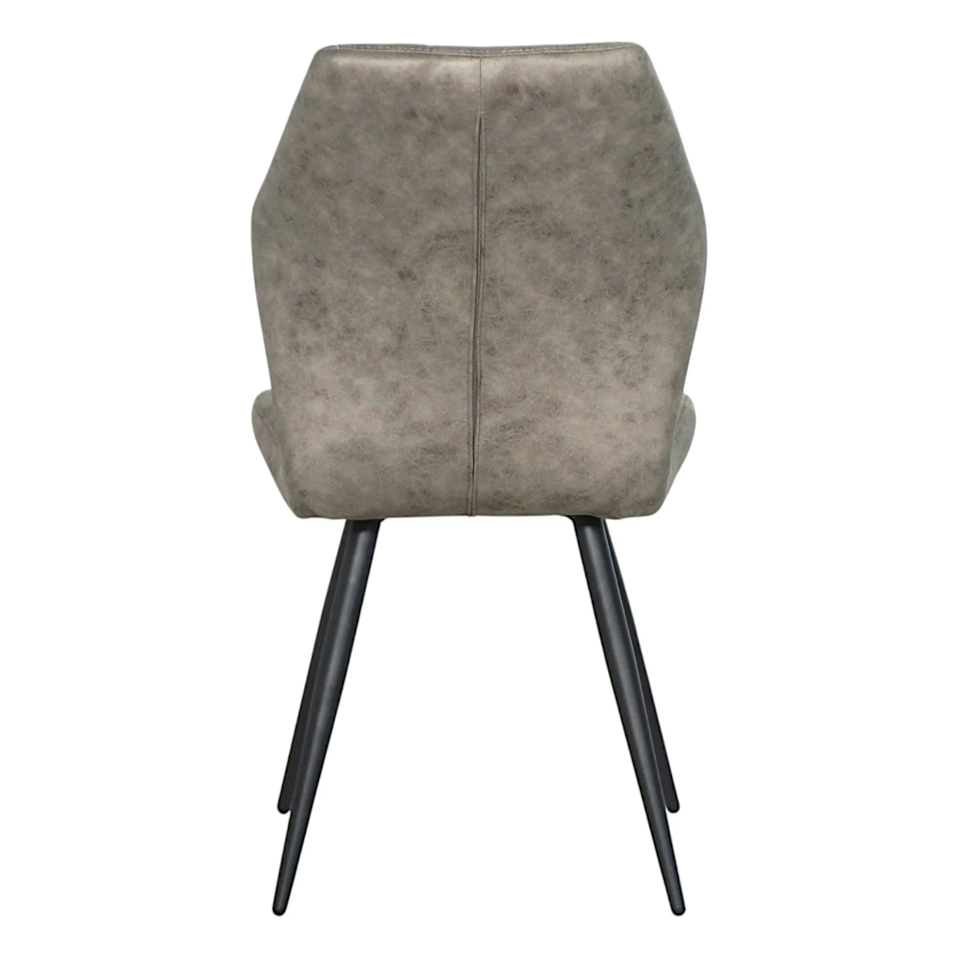 Chaise grise motif damier, (lot de 2) LOMBARDIE