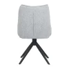 Chaise grise pivotante en velours texturé (lot de 2) IENA