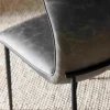 Chaise gris foncé à dossier courbe (lot de 2) OKA