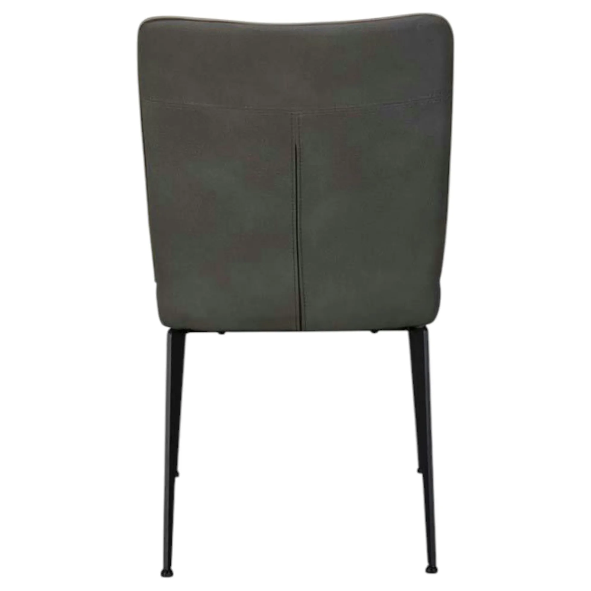 Chaise gris sombre, entretien facile (lot de 2) OKA