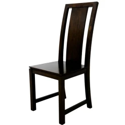 Chaise Hévéa dossier haut 45x52x105cm HELENA