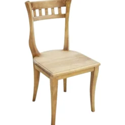 Chaise Hévéa style colonial 44x49x89cm MAORI