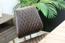 Chaise industrielle marron (lot de 2) SALERNE