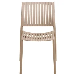 Chaise intérieur / extérieur en polypropylène taupe (lot de 2) RHODES