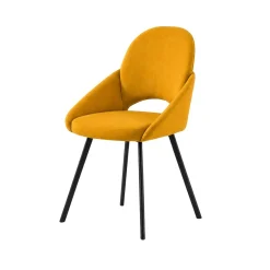 Chaise moutarde à accoudoirs intégrés (x2) AUREN