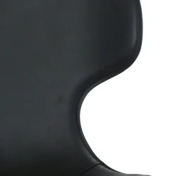 Chaise noire avec dossier en T, revêtement nettoyable (lot de 2) LOMBARDIE