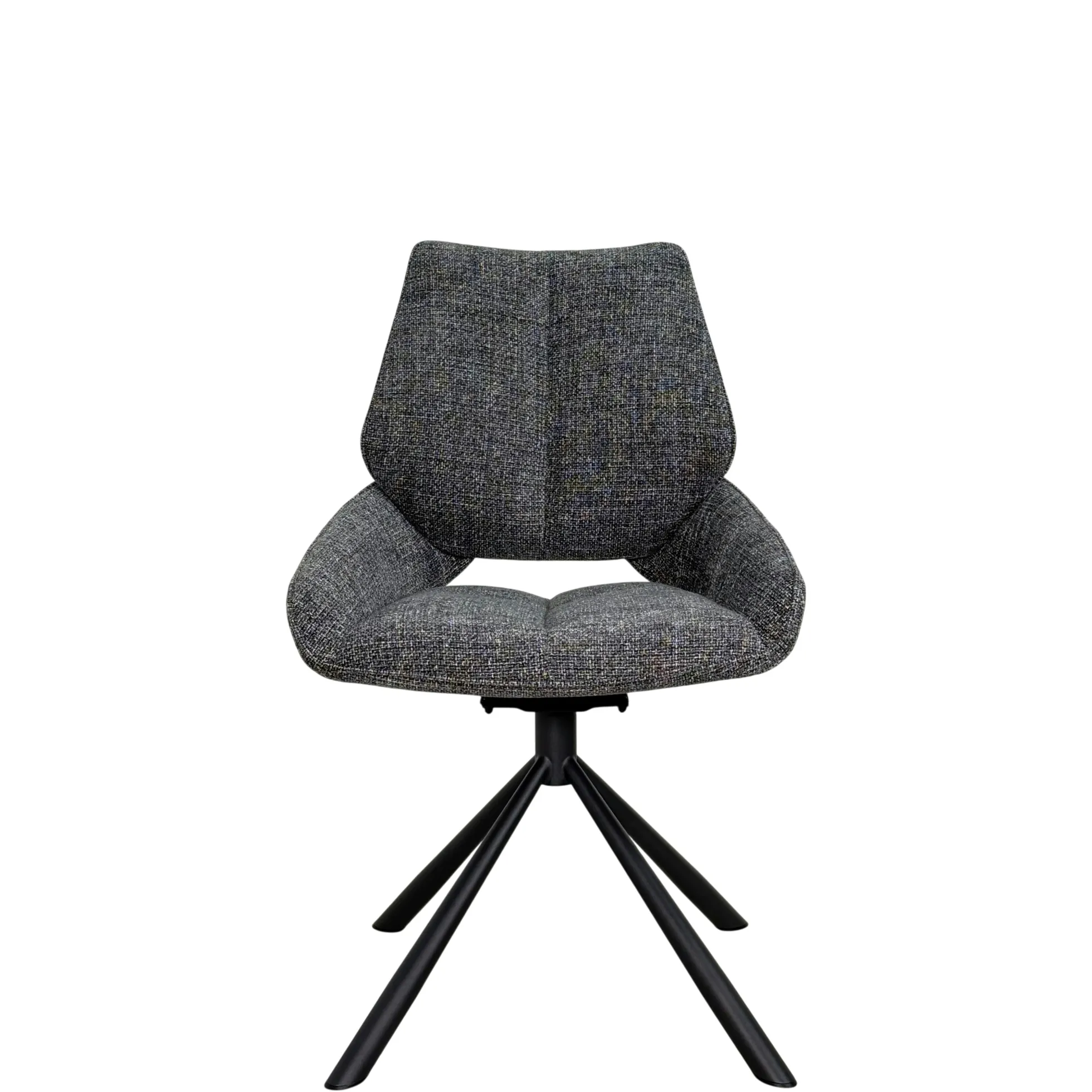 Chaise pivotante anthracite assise baquet (lot de 2) LIGURIE