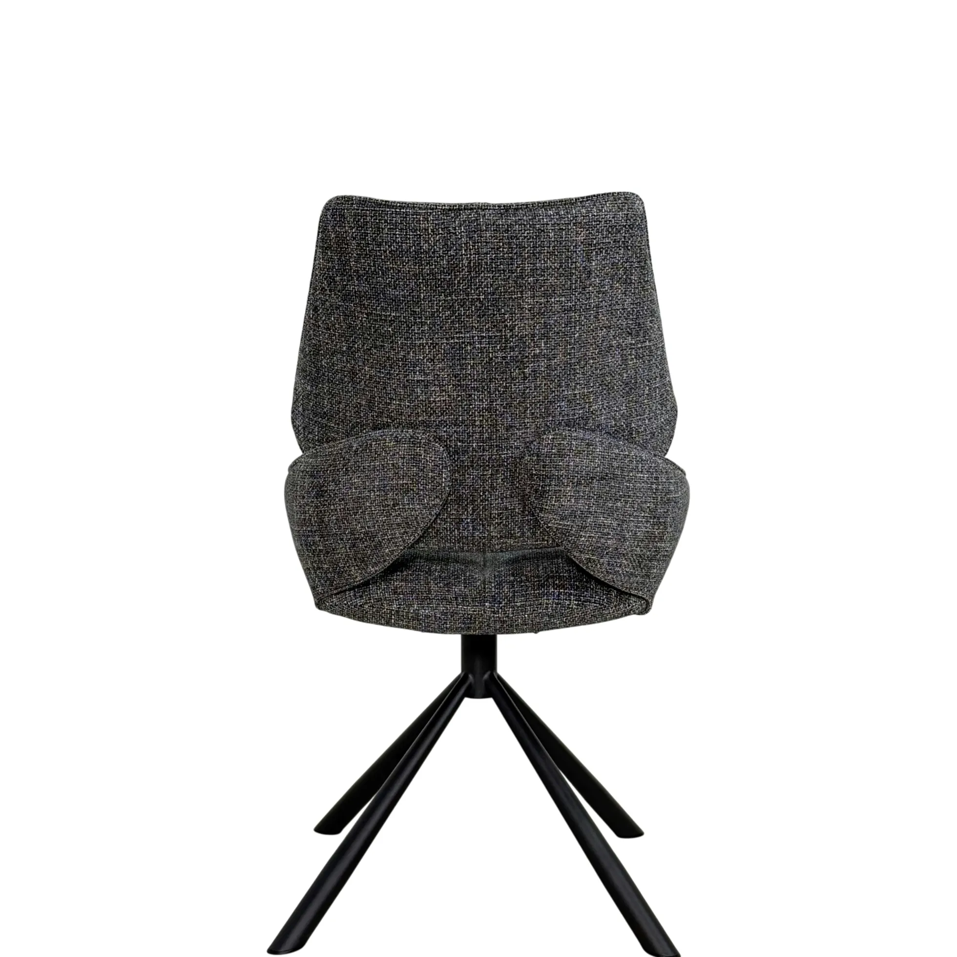 Chaise pivotante anthracite assise baquet (lot de 2) LIGURIE