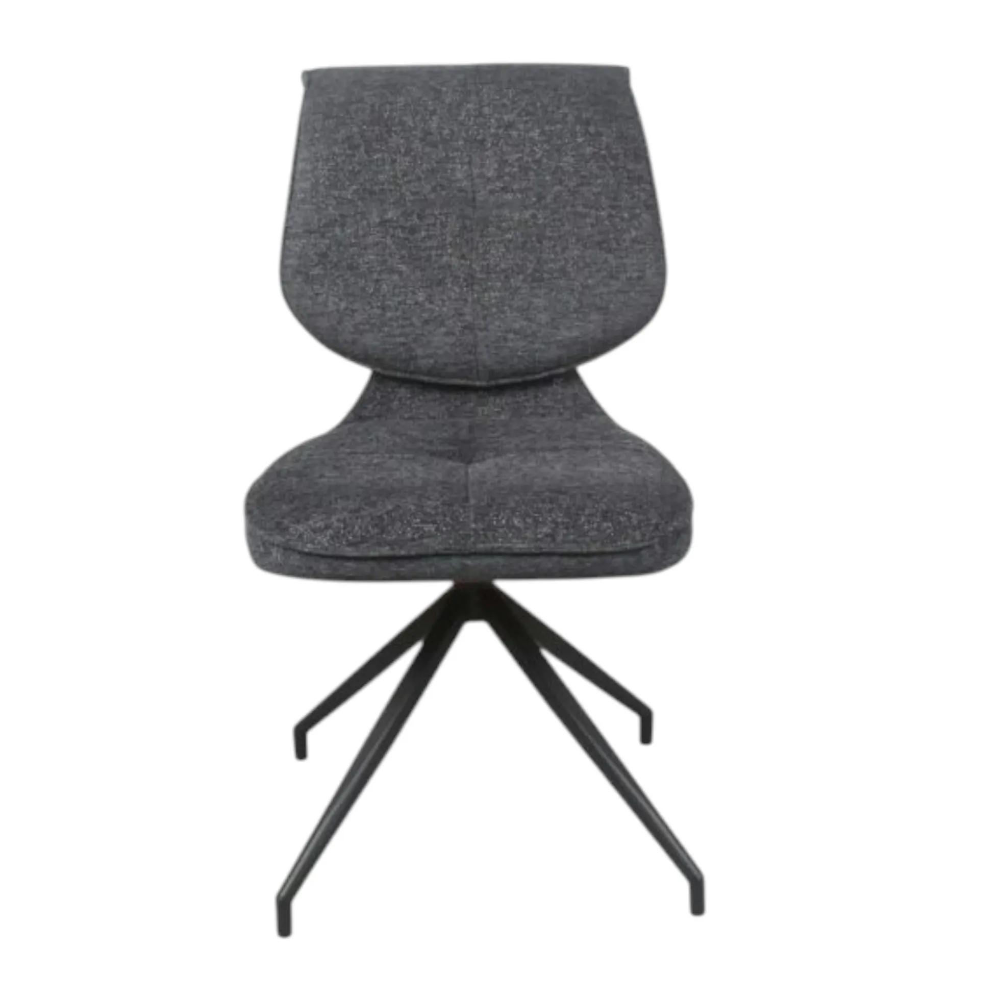 Chaise pivotante anthracite dossier double (lot de 2) LIGURIE