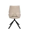 Chaise pivotante beige assise baquet (lot de 2) LIGURIE