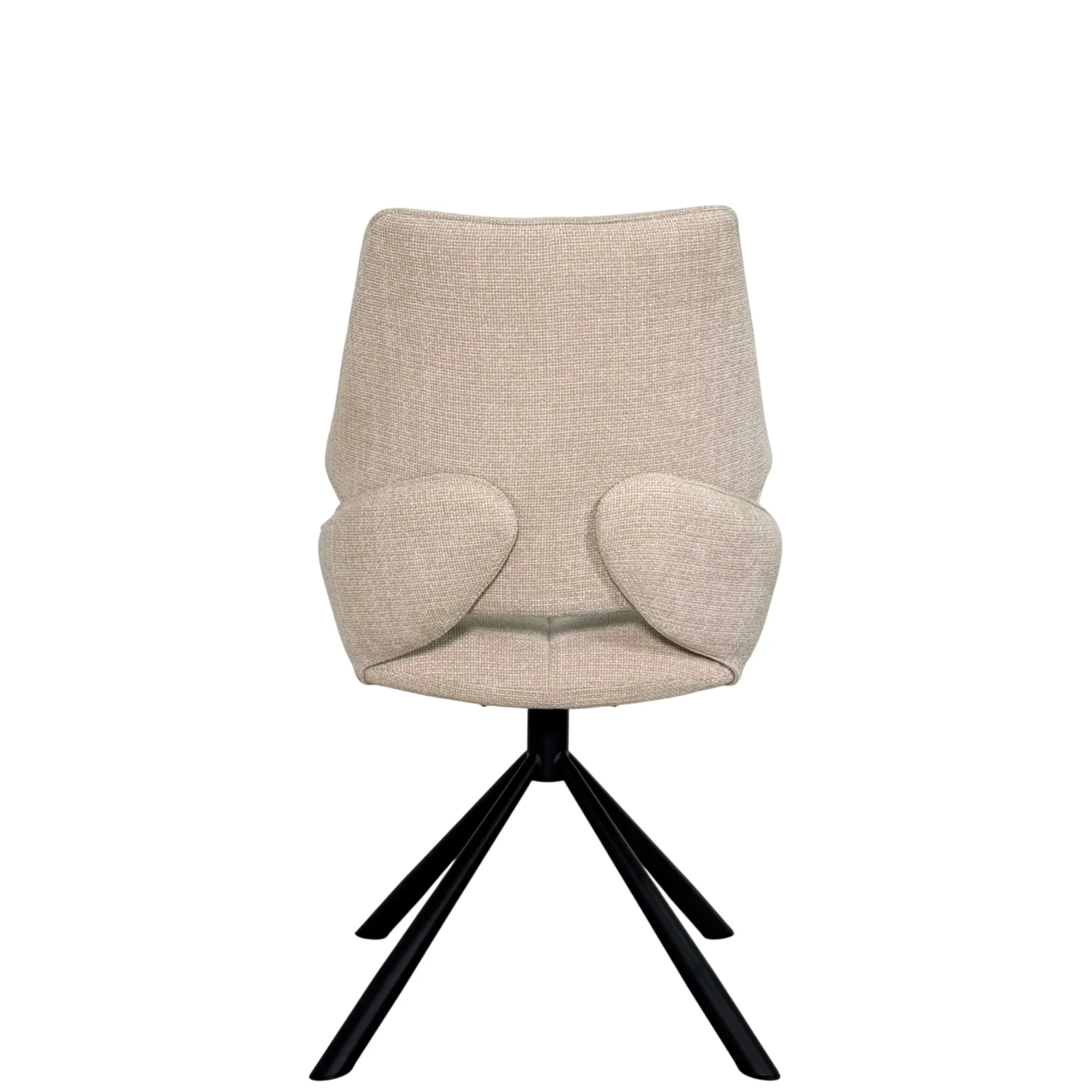 Chaise pivotante beige assise baquet (lot de 2) LIGURIE