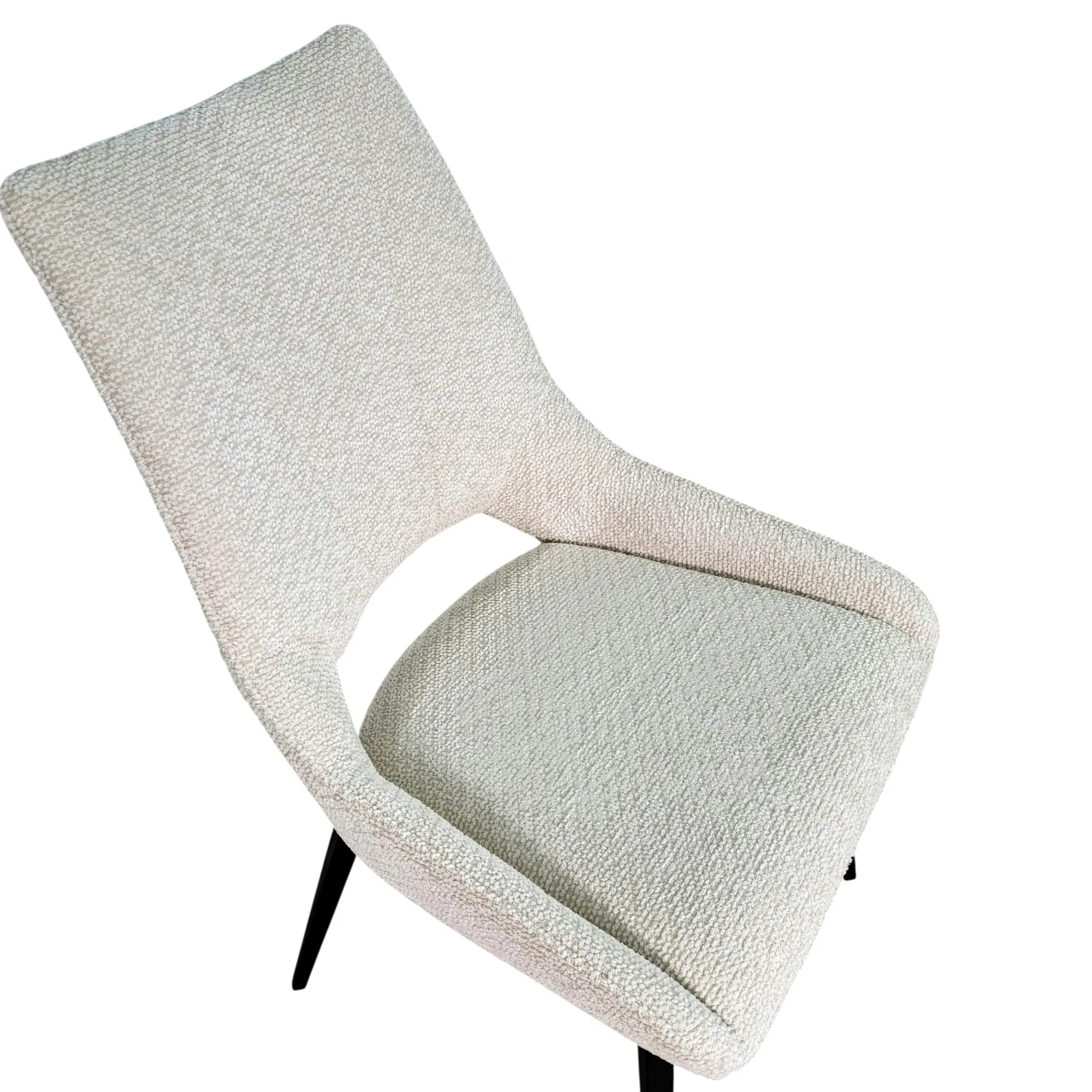 Chaise pivotante beige, dossier ouvert (lot de 2) LIGURIE