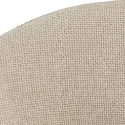 Chaise pivotante beige - pieds bois LINEA