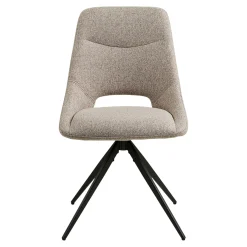 Chaise pivotante beige sable à dossier ouvert (lot de 2) BERLIN