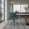 Chaise pivotante bleue assise baquet (lot de 2) LIGURIE