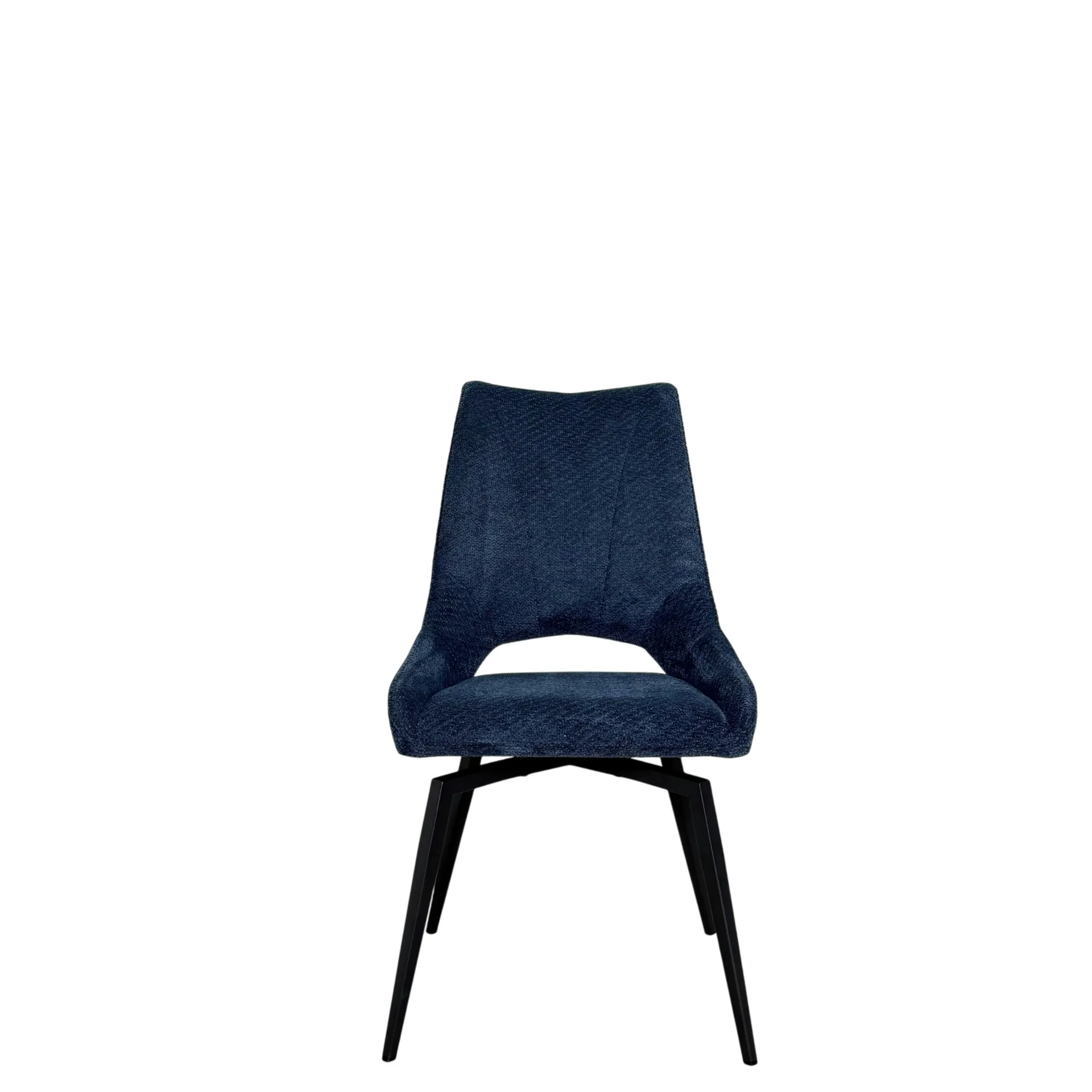 Chaise pivotante bleue, dossier ouvert (lot de 2) LIGURIE