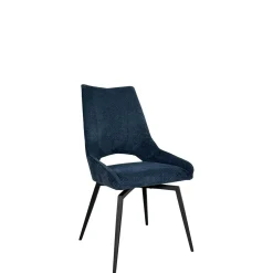 Chaise pivotante bleue, dossier ouvert (lot de 2) LIGURIE