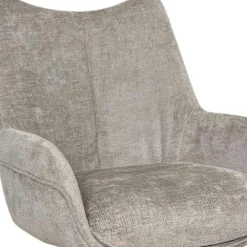 Chaise pivotante cendre à accoudoirs (lot de 2) IENA