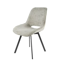 Chaise pivotante confort – beige, dos ajouré (lot de 2) ASCOLI