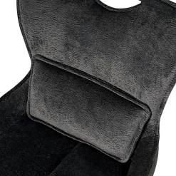 Chaise pivotante coussin et poignée tissu gris (lot de 2) IENA