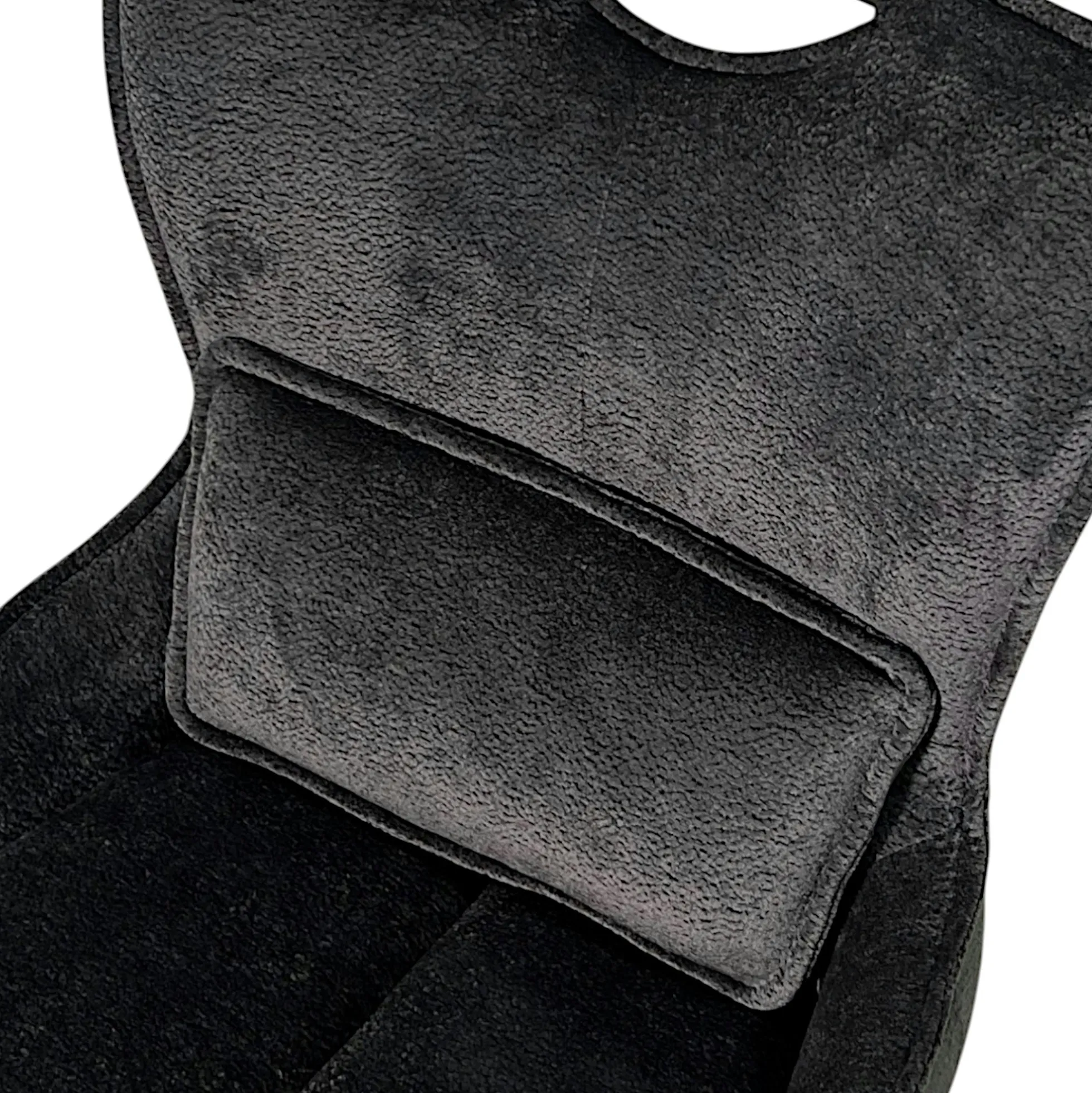 Chaise pivotante coussin et poignée tissu gris (lot de 2) IENA