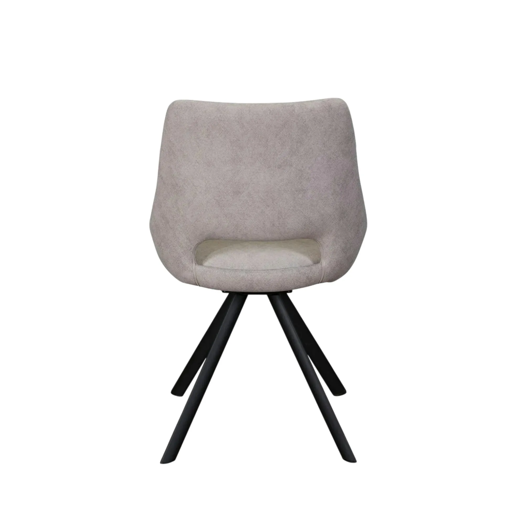 Chaise pivotante gris clair moderne (lot de 2) TREVI