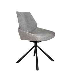 Chaise pivotante grise assise baquet (lot de 2) LIGURIE