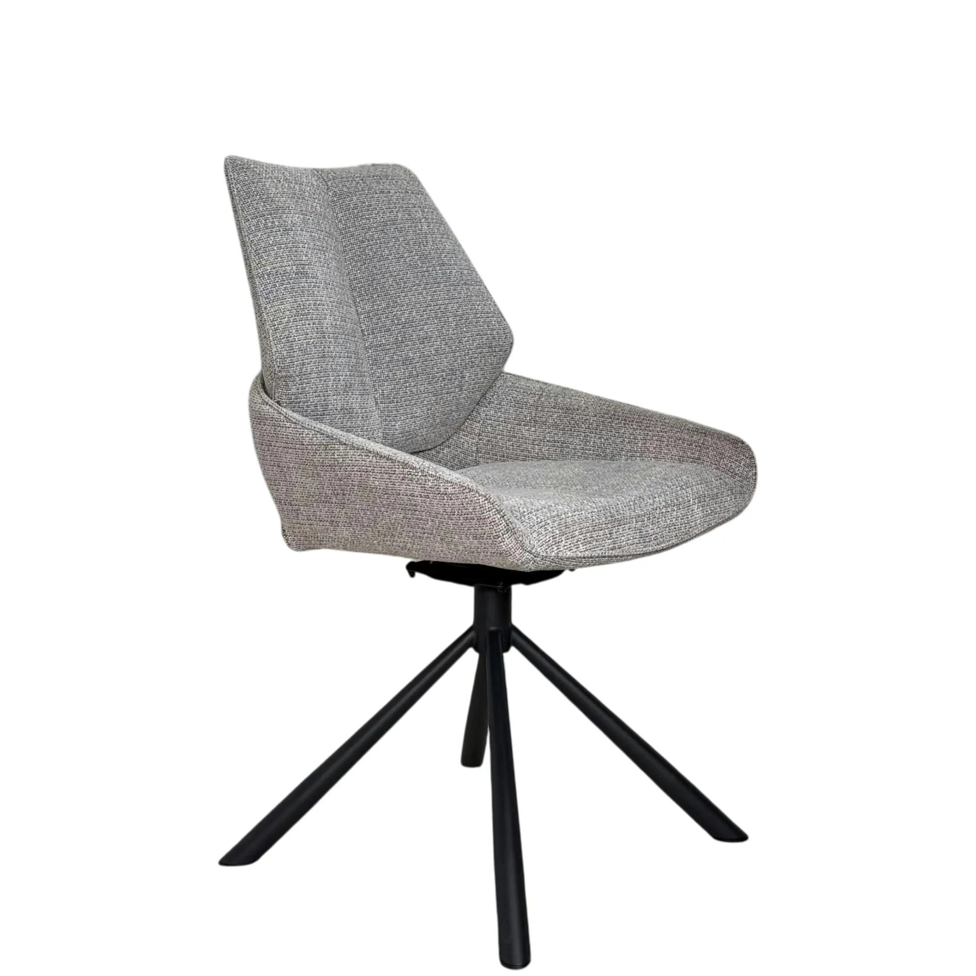 Chaise pivotante grise assise baquet (lot de 2) LIGURIE