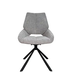 Chaise pivotante grise assise baquet (lot de 2) LIGURIE