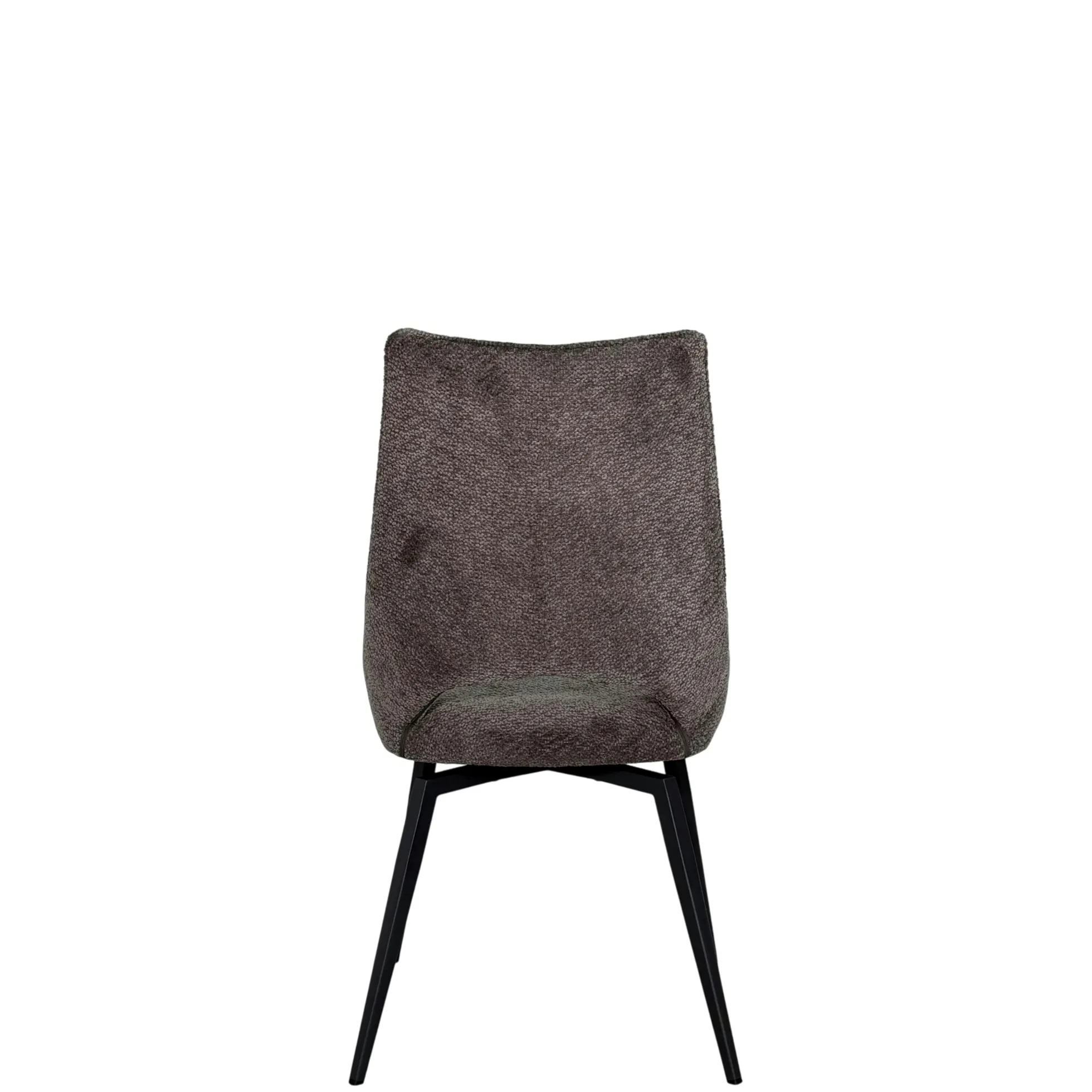 Chaise pivotante grise, dossier ouvert (lot de 2) LIGURIE