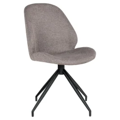 Chaise pivotante gris minéral (lot de 2) BERLIN