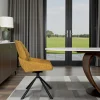 Chaise pivotante ocre assise baquet (lot de 2) LIGURIE