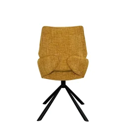 Chaise pivotante ocre assise baquet (lot de 2) LIGURIE