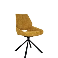 Chaise pivotante ocre assise baquet (lot de 2) LIGURIE