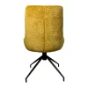 Chaise pivotante retro en velours moutarde (lot de 2) PALERME