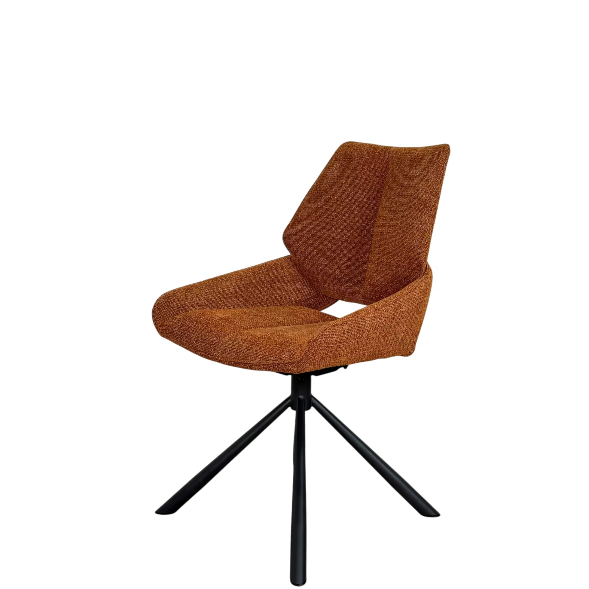 Chaise pivotante rouille assise baquet (lot de 2) LIGURIE