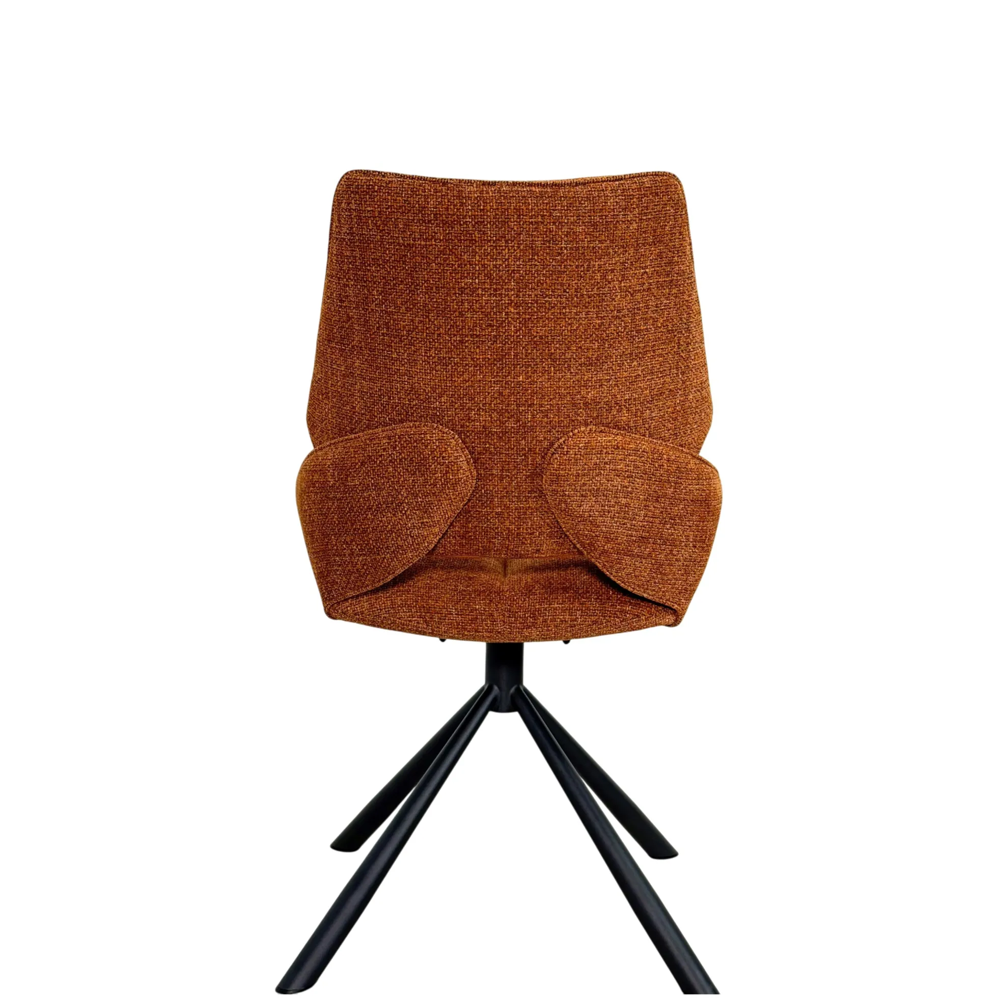 Chaise pivotante rouille assise baquet (lot de 2) LIGURIE