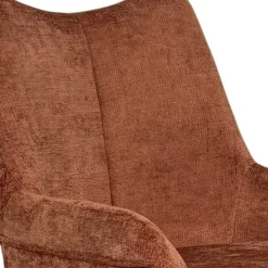 Chaise pivotante terracotta à accoudoirs (lot de 2) IENA
